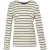 Regatta Dames/Dames Federica II Stripe T-shirt met lange mouwen (Licht Vanille/Navy)