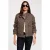 Morgan wollen geruite winterjas – bruin/ecru