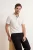 TRENDYOL MAN Heren Ecru Effen Kort Regular fit Poloshirts