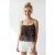 Pois Chiffon Crop Top