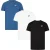 3-pack Nike Sportswear Club T-shirts voor Heren in Blauw/Wit/Zwart