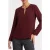 Calvin Klein Long Sleeve Hardware Top Merlot