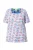 Ulla Popken Shirt  hemelsblauw / oranje / pastelroze / wit