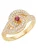 Smart Jewel Ring  goud / rood / transparant