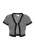 IZIA Gebreid vest  zwart / wit