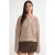 Gestructureerde Ribgebreide Cardigan met Knopen