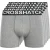 Crosshatch Heren Astral Boxershorts (Set van 5) (Houtskool mergel)