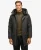 Superdry Mannen Gewatteerde City Parka van Tweed Donkergrijs