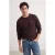 TRENDYOL MAN Heren Bruin Dierenprint Lang Oversized Sweatshirts