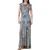 AllSaints Flora Dress Adena Dusty Blue