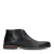 Manfield leren veterschoenen zwart