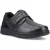 Hush Puppies Forde Klitteband Leren Heren Zwarte Instappers