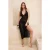 TRENDYOLMİLLA Dames Zwart Ajour Midi Mouwloos Strandkleding Recht Jurken