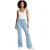 I Saw It First Damesjeans met uitlopende pijpen en gerafelde randen (Blauw)