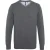 Asquith & Fox Herenkatoenrijke V-hals trui (Houtskool)