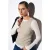 Fitted Katoenen Crewneck Langemouw Blouse
