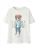 NAME IT Shirt ‘NKMDOBS’  azuur / chocoladebruin / lichtrood / wit