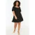 Trendyol Curve Dames Zwart Effen Kort / Mini Kort Casual A-lijn Grote maten Jurk