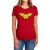 Wonder Woman Dames/Dames Logo T-Shirt (Rood)