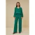 By-Bar Robyn Satin Stripe Pant Evergreen