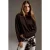 TRENDYOLMİLLA Dames Bruin Effen Lang, Regular fit Sweatshirts