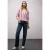 Street One Dames Gestreepte tuniek in Pink