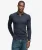 Superdry & Co Gebreide Cable Poloshirt Relaxed Pasvorm Blauw