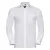 Russell Heren Lange Mouw Zuiver Katoenen Werkhemd (Wit)