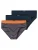 SCHIESSER Slip ’95/5′  donkerblauw / oranje