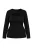 Trendyol Curve Dames Zwart Effen Lang, Getailleerd Grote maten Blouses