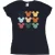 Li-cense Disney dames mickey mouse hoofden vierkant katoenen t-shirt