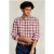 River Woods Custom Fit Checked Shirt Linen-cotton Multi Red