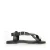 Manfield leren sandalen zwart