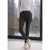 Mid Waist Slim Leg Hose in casual pasvorm