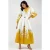 Bloemen Maxi Jurk met V-hals en Knoopdetails