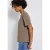 Street One Dames Shirt met glitterstrepen in Bruin