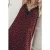Mikuta The Red Hearts Crinkle Dress Dark Red
