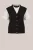 WE Fashion – Dames fijngebreide trui met gouden accenten – Regular fit – Wit –