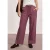Street One Dames High Waist broek met wijde pijpen in Loose Fit in Roze