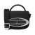 Tommy Jeans Schoudertas met ovaal logo, 0,75 l (Zwart)