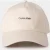 Calvin Klein Cotton Twill Cap With Hardware Clasp Bone White
