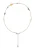 IZIA Ketting  mintgroen / zilver / parelwit