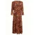 King Louie maxi jurk met print – bruin