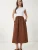 Happiness İstanbul Jurk  bruin / wit