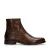 Manfield leren enkelboots bruin