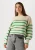 Co'Couture Trui Dames Coralie Crop Stripe O-knit,