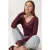 Kanten V-hals Slim Fit Blouse