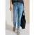 Cecil Dames Jeans met Mid Waist-taille en Slim Leg-pijpen in casual pasvorm in Blauw