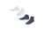FALKE sneakersokken – set van 2 wit/donkerblauw