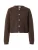 PIECES Gebreid vest ‘PCSilly’  donkerbruin